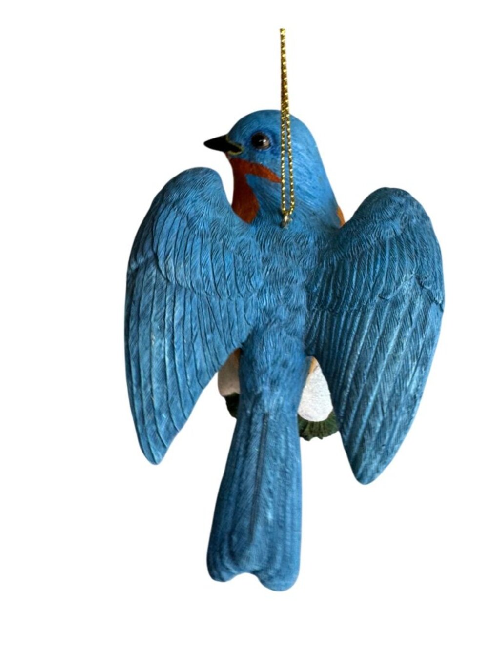 Danbury Mint Bluebird Hanging Ornament Multicolor Resin Textured - Picture 4 of 7